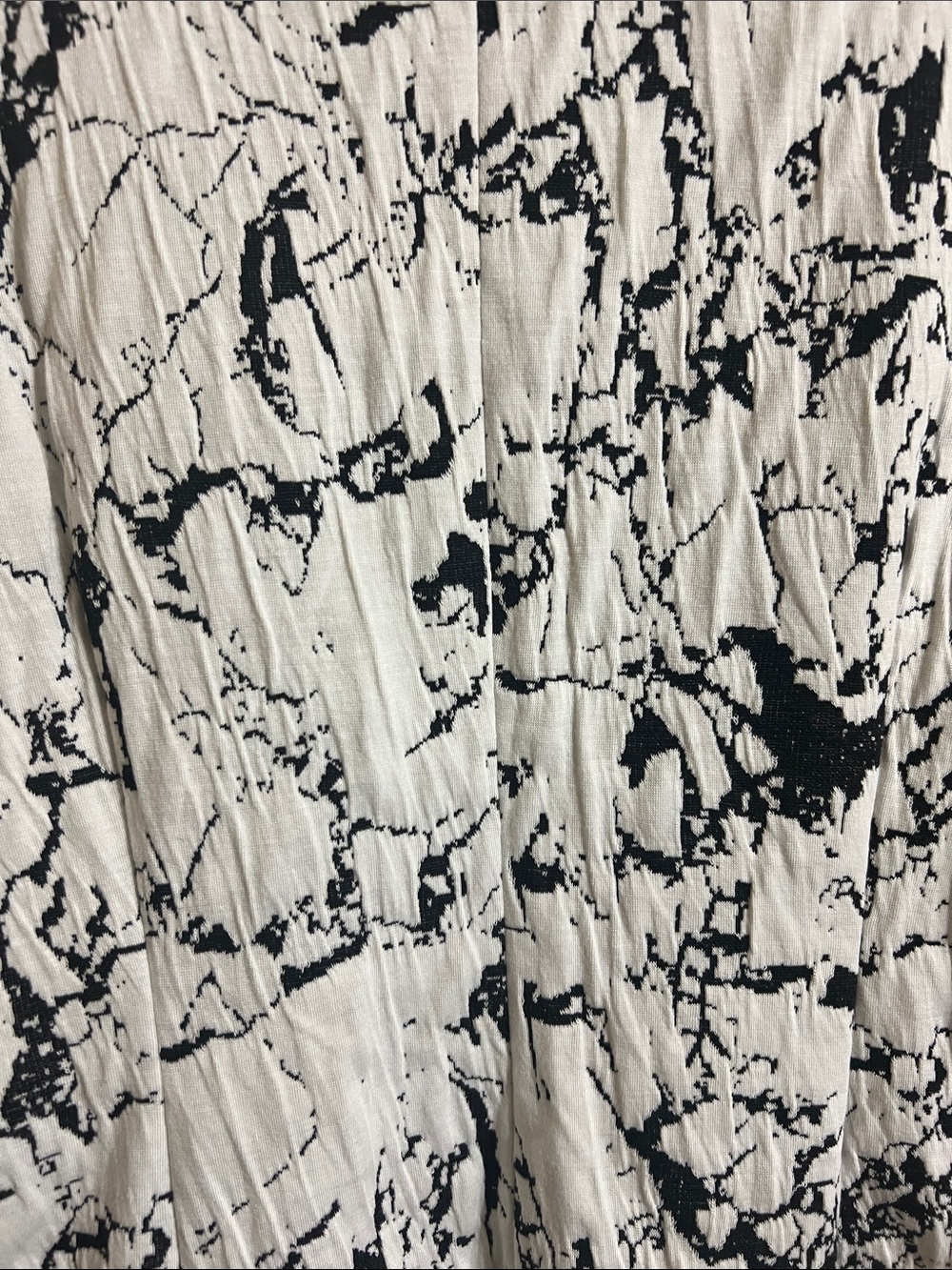 Calvin Klein Black & White Marble-Print Draped Blazer - Picture 10 of 11